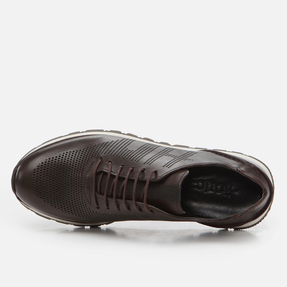 Best Genuine Leather Brown Men's Sports Shoes