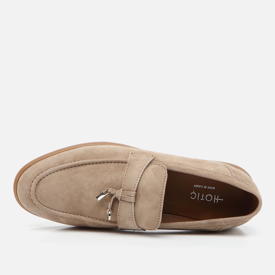 Genuine Leather Taupe Men's Loafer