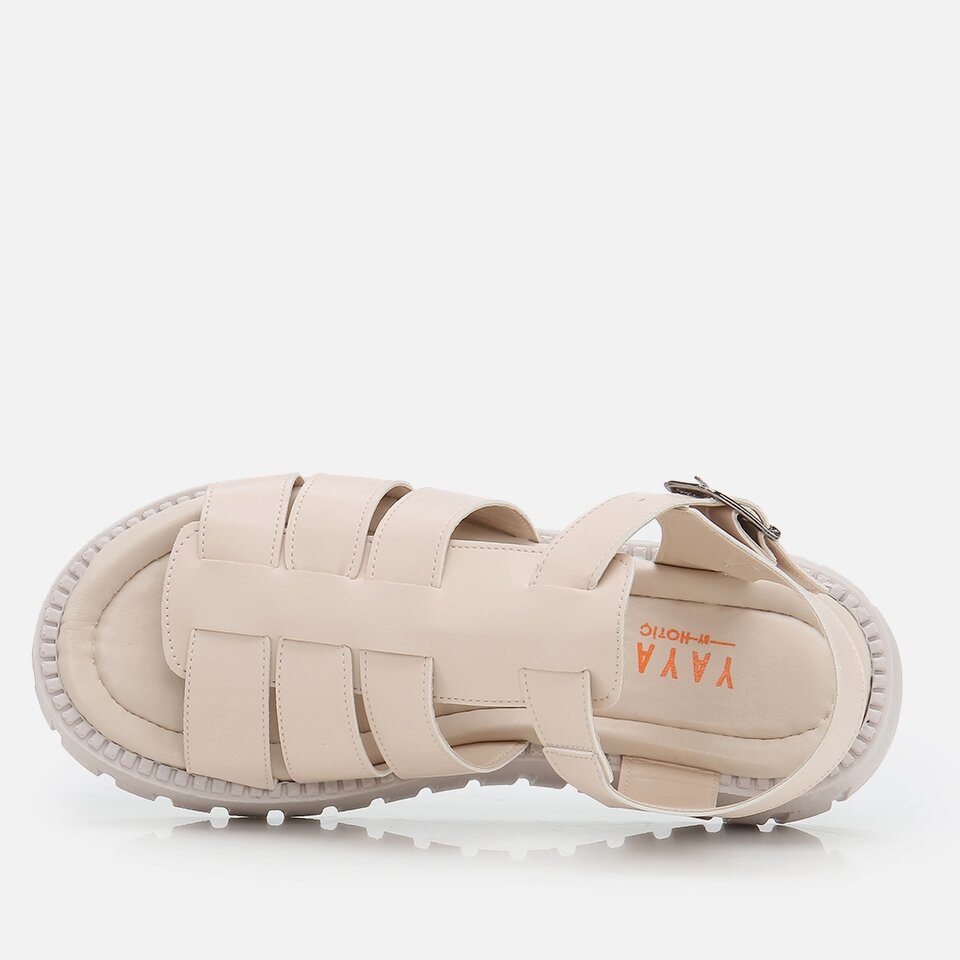 Beige Yaya Women's Flat Sandal