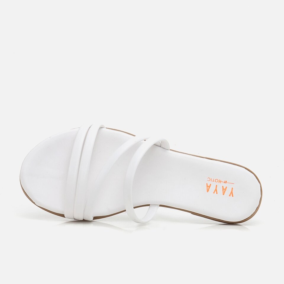 White Yaya Women's Slippers