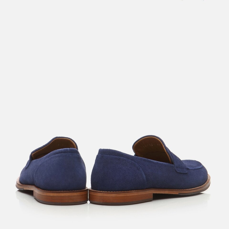 Genuine Leather Navy Blue Men's Loafer x Danilo Zanna