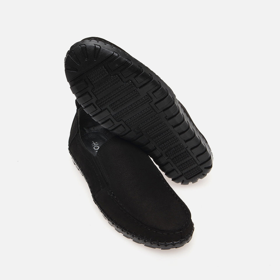 Best Genuine Leather Black Men's Casual Shoes