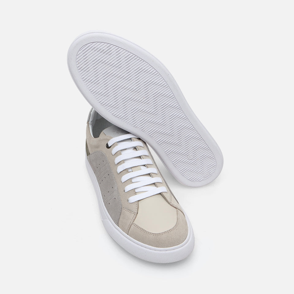 Genuine Leather Beige Men's Casual Shoes