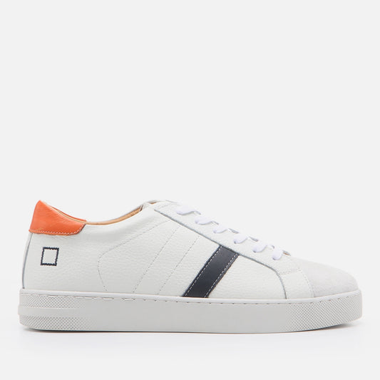 Genuine Leather White Men's Sneakers