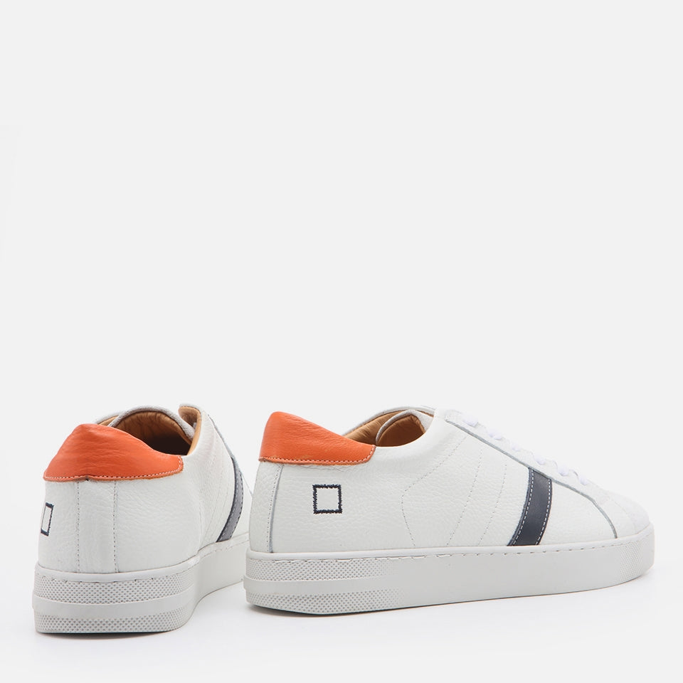 Genuine Leather White Men's Sneakers