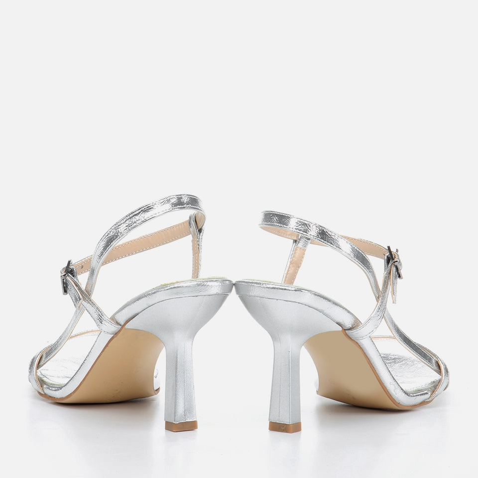 Lame Women's High Heel Sandal