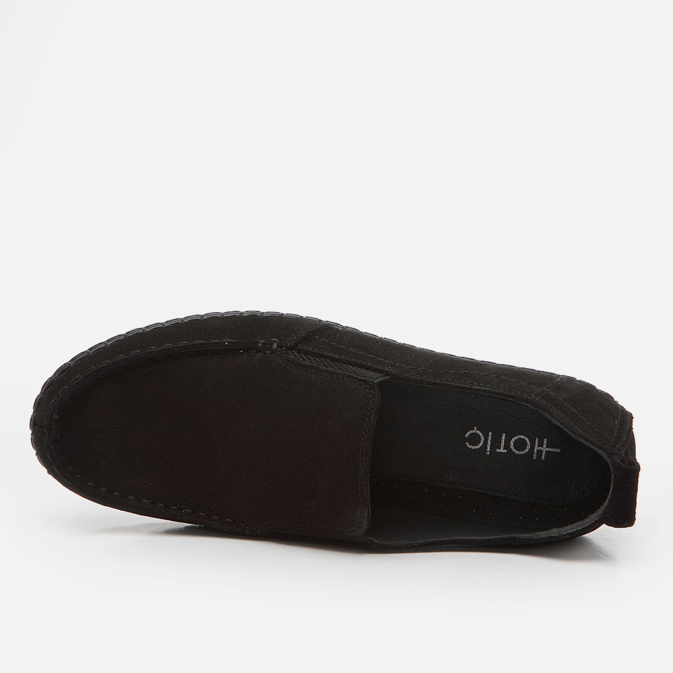 Genuine Leather Black Men's Loafer