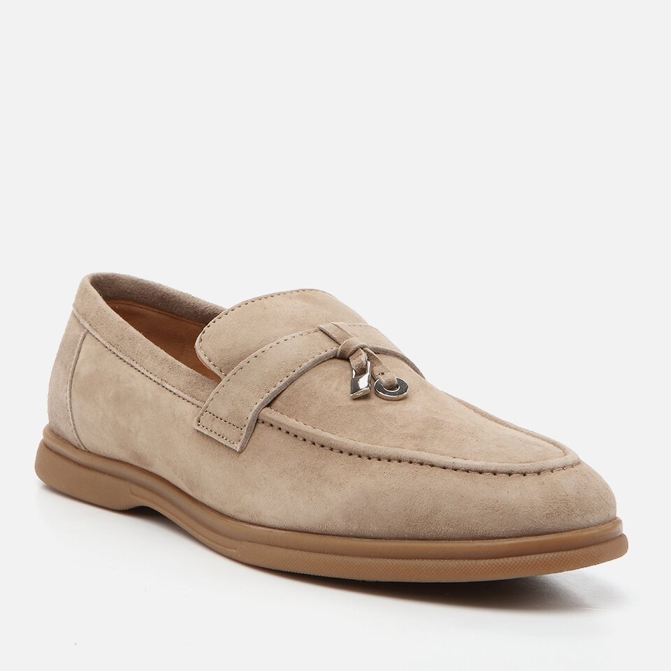 Genuine Leather Taupe Men's Loafer