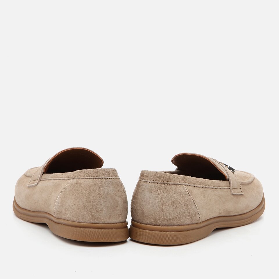 Genuine Leather Taupe Men's Loafer