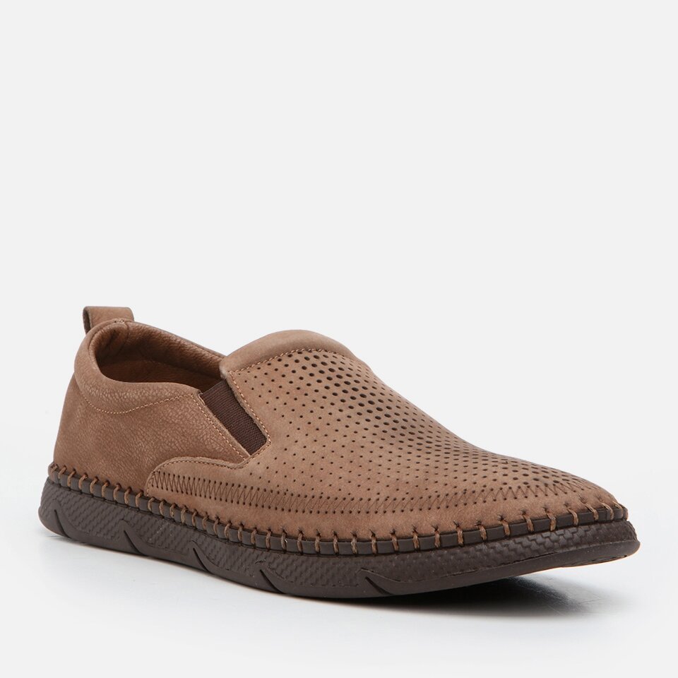 Genuine Leather Brown Men's Loafer