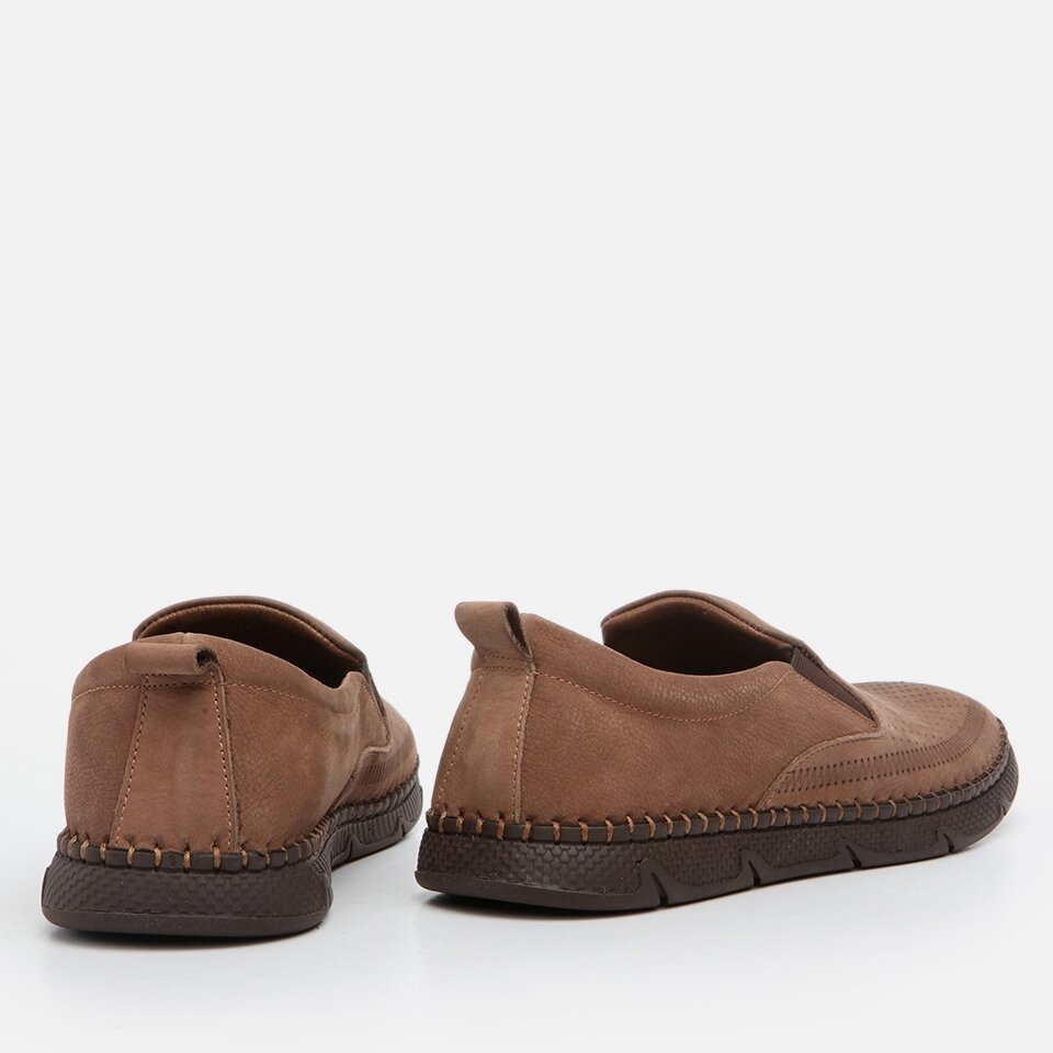 Genuine Leather Brown Men's Loafer