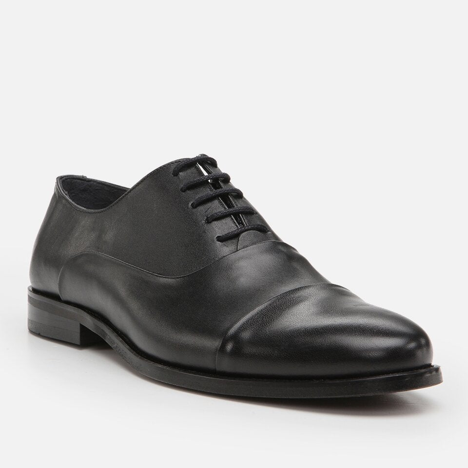Genuine Leather Black Men's Classic Shoe