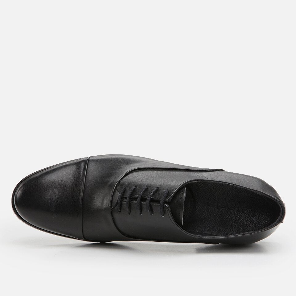 Genuine Leather Black Men's Classic Shoe