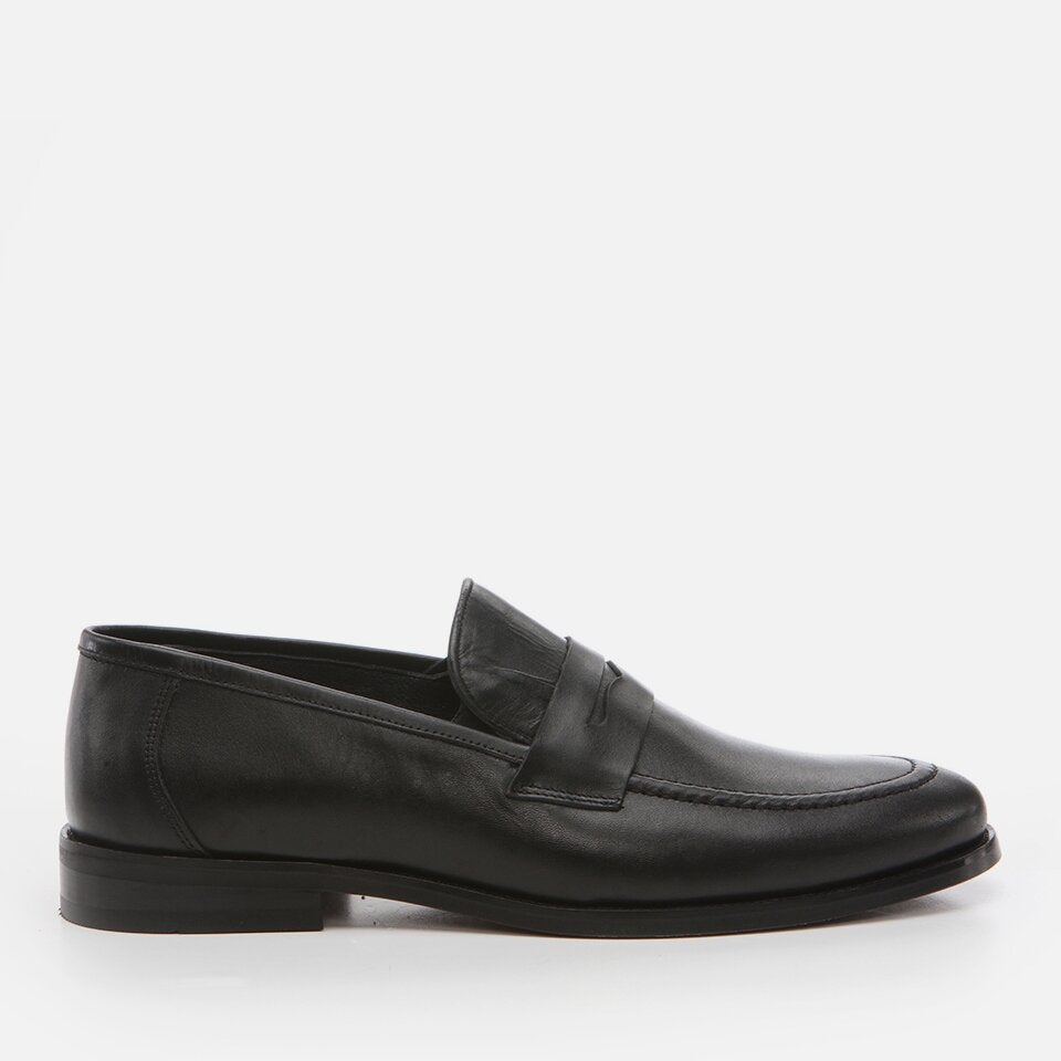 Genuine Leather Black Men's Loafer