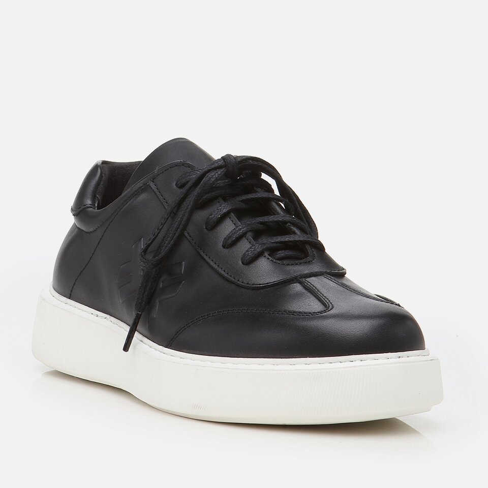 Best Genuine Leather Black Men's Sneakers