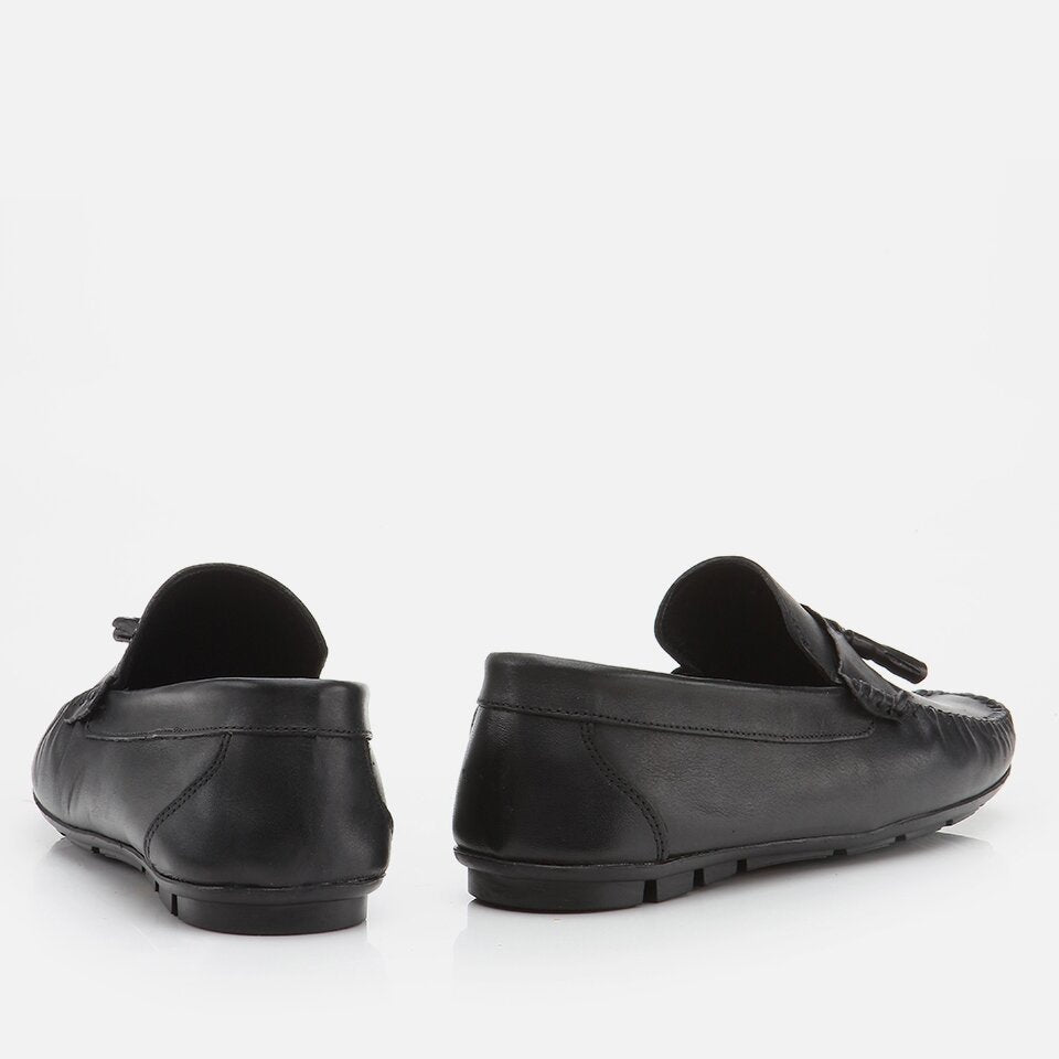 Genuine Leather Black Men's Loafer