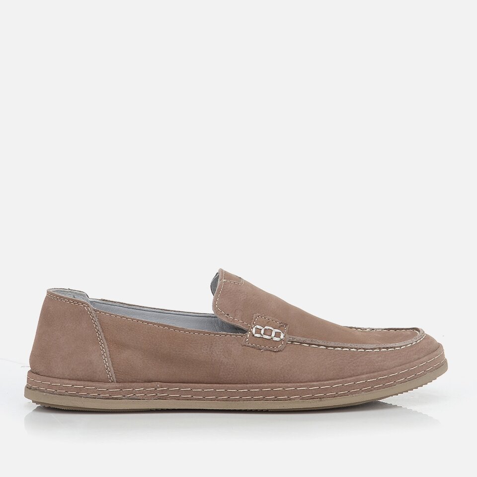 Genuine Leather Beige Men's Loafer