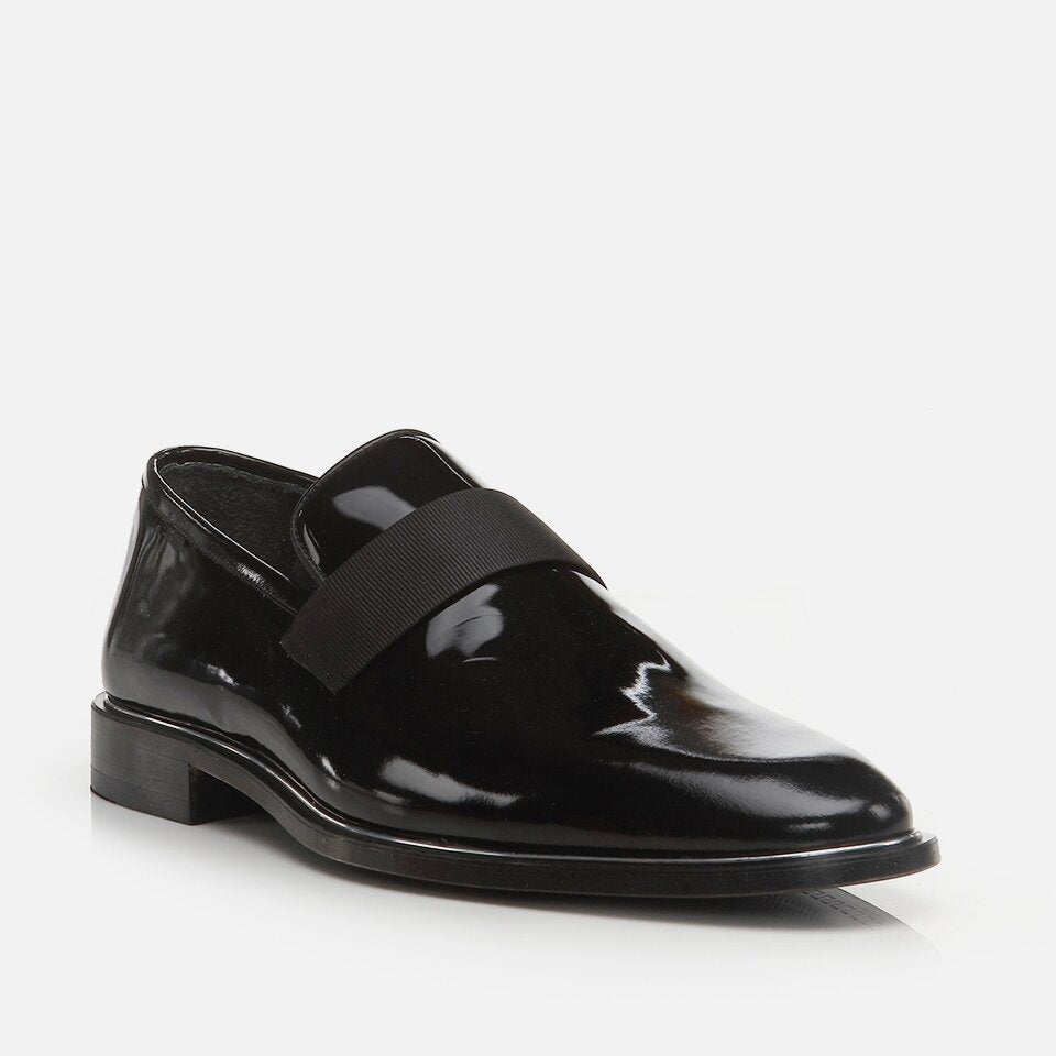 Genuine Leather Black Men's Loafer