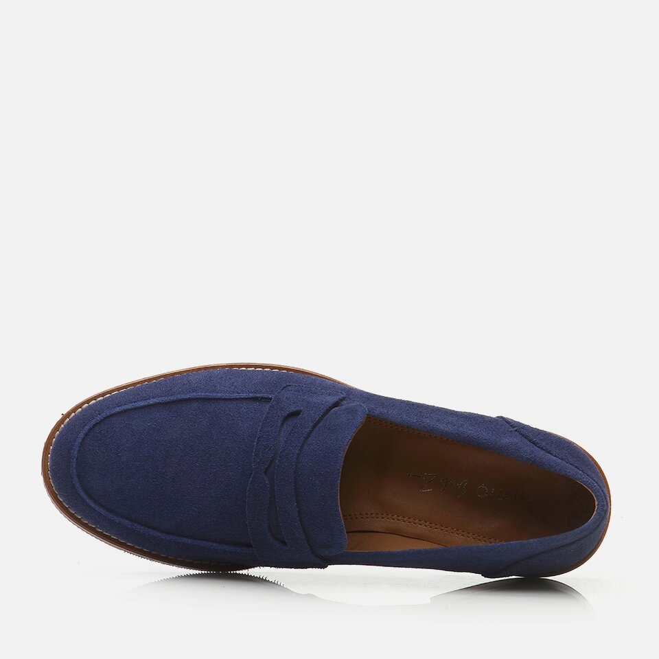 Genuine Leather Navy Blue Men's Loafer x Danilo Zanna