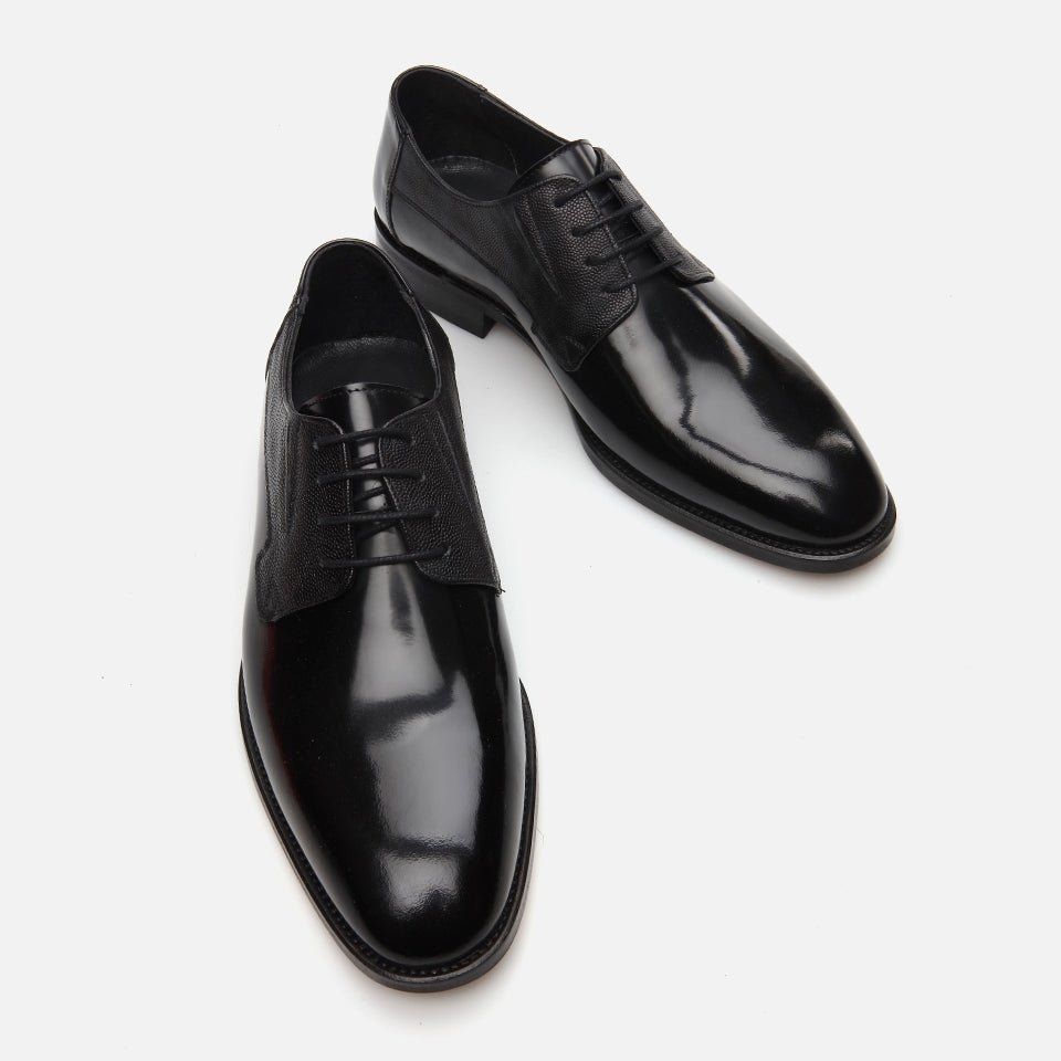 Genuine Leather Black Men's Classic Shoes