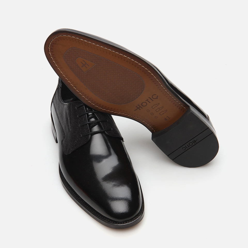 Genuine Leather Black Men's Classic Shoes