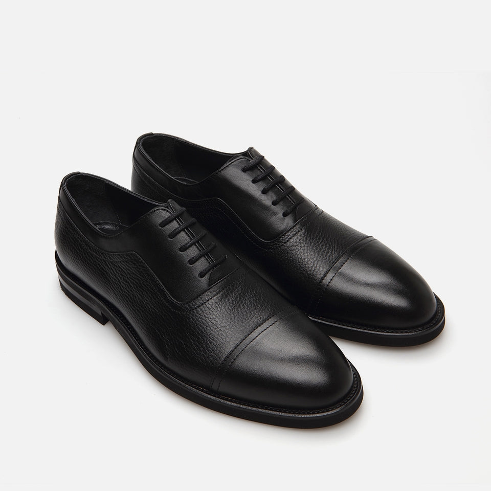 Genuine Leather Black Men's Classic Shoes