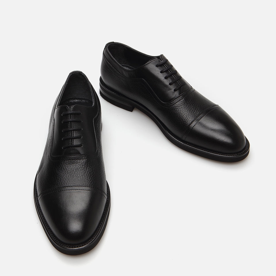 Genuine Leather Black Men's Classic Shoes