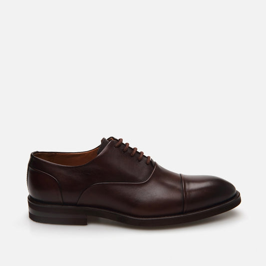 Men's Brown Leather Classic Shoes - Genuine Leather