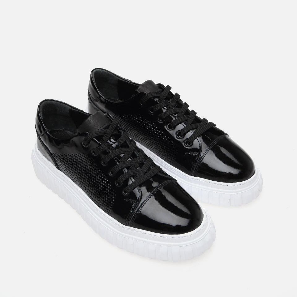 Genuine Leather Black Men's Casual Shoes