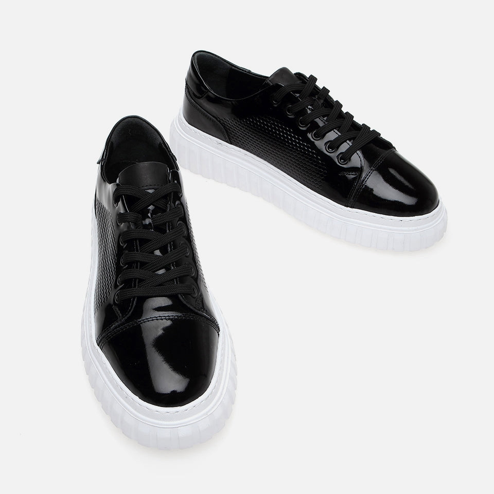 Genuine Leather Black Men's Casual Shoes