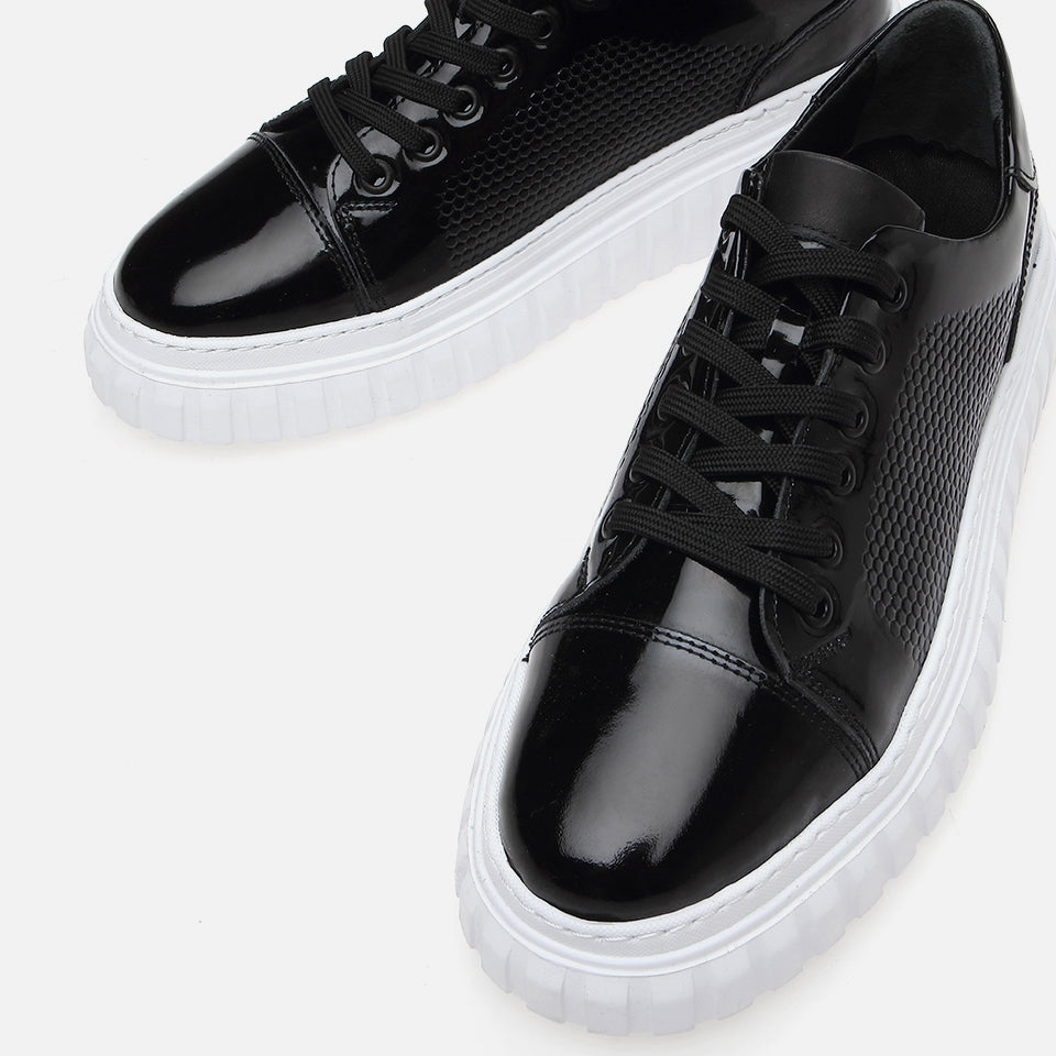 Genuine Leather Black Men's Casual Shoes