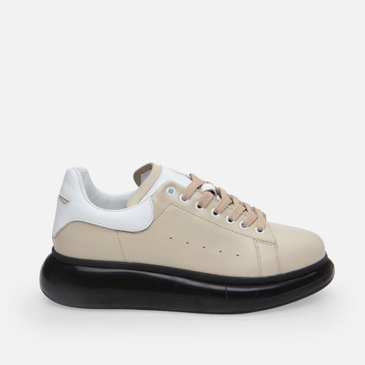 Men's Brown Leather Casual Shoes - Genuine Leather