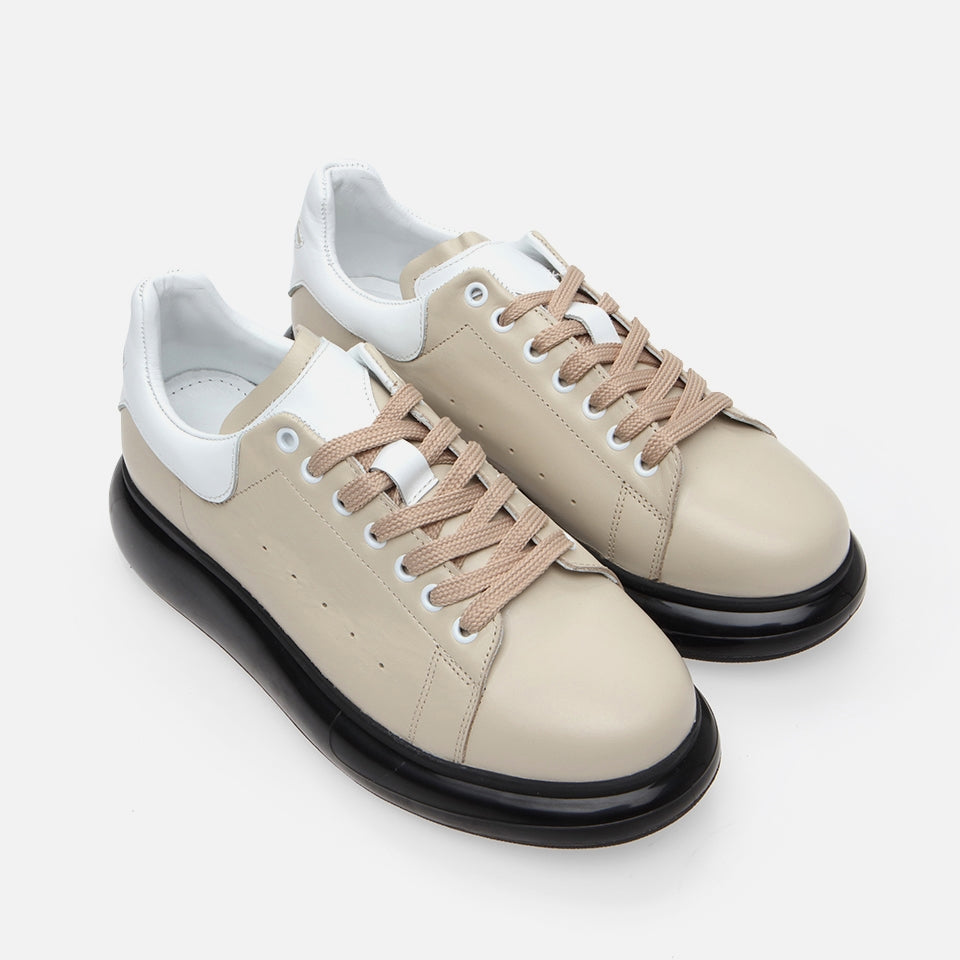 Men's Brown Leather Casual Shoes - Genuine Leather