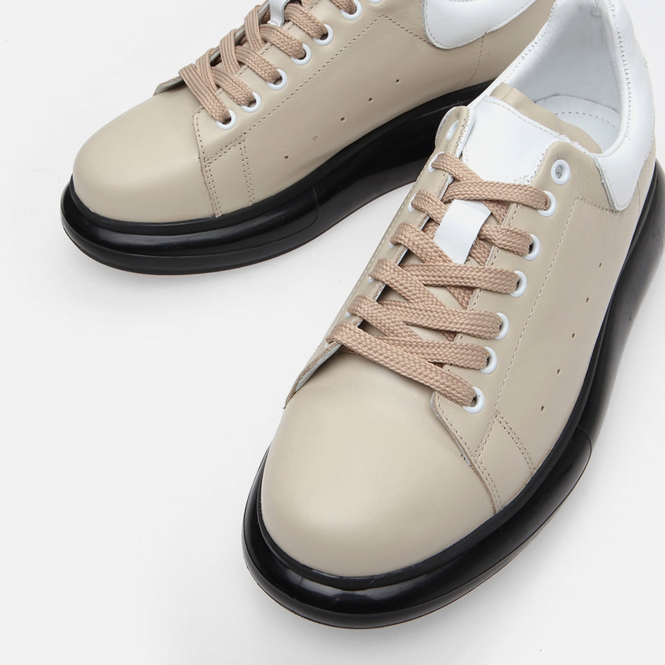 Men's Brown Leather Casual Shoes - Genuine Leather