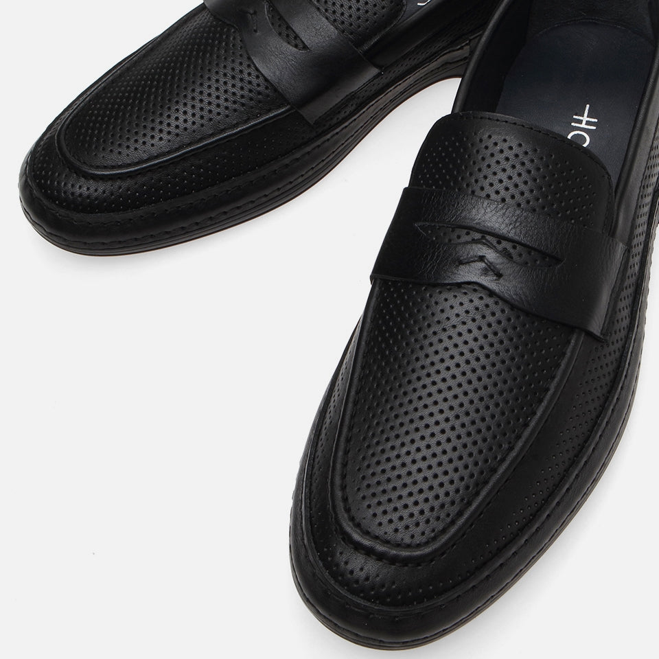 Best Genuine Leather Black Men's Loafer