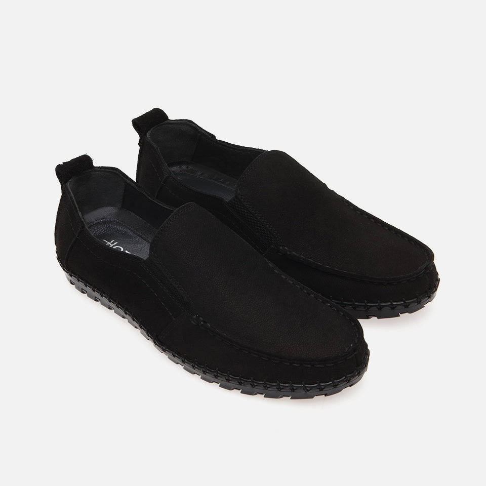 Best Genuine Leather Black Men's Casual Shoes