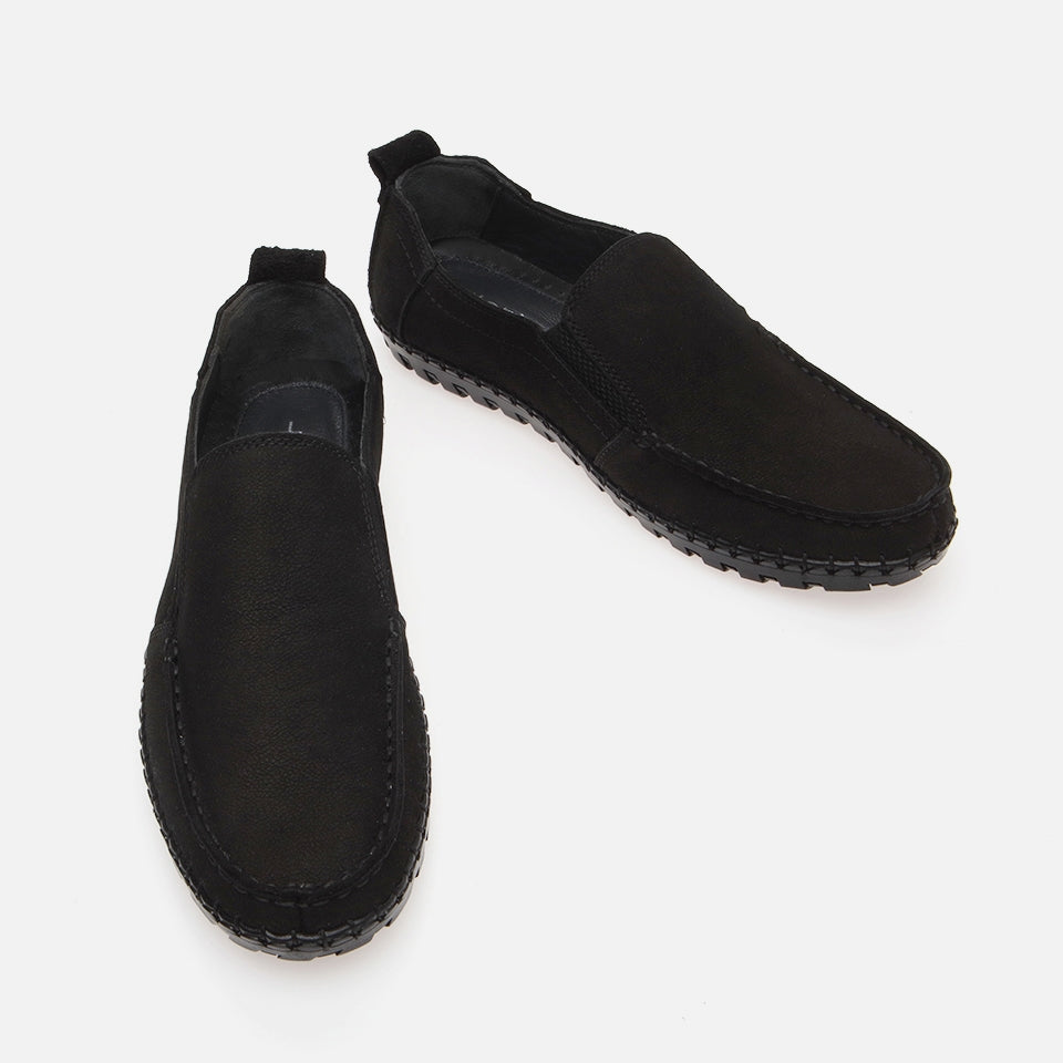 Best Genuine Leather Black Men's Casual Shoes