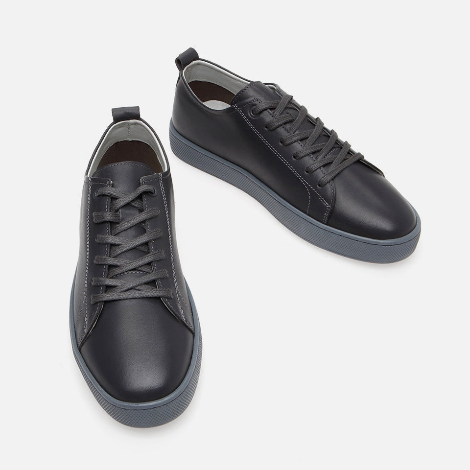 Genuine Leather Spring Grey Men's Casual Shoes