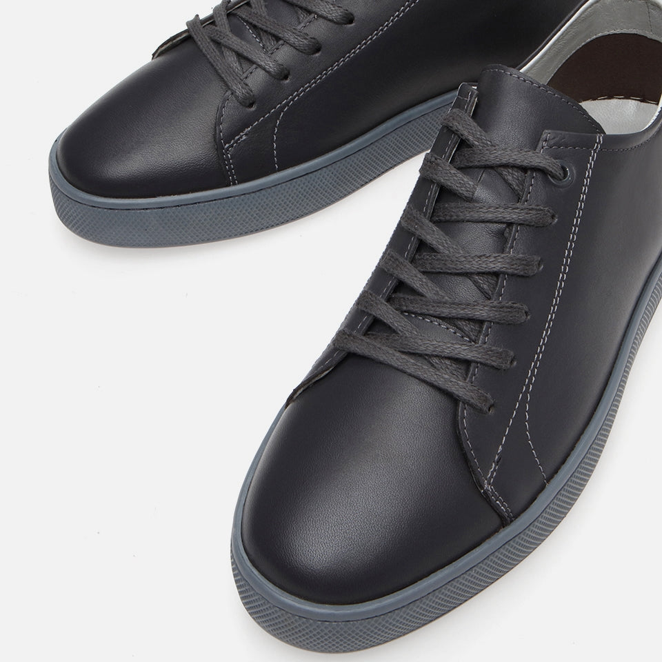 Genuine Leather Spring Grey Men's Casual Shoes