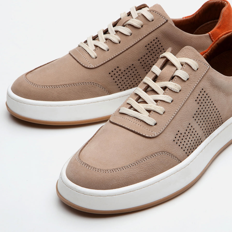 Men's Brown Leather Casual Shoes