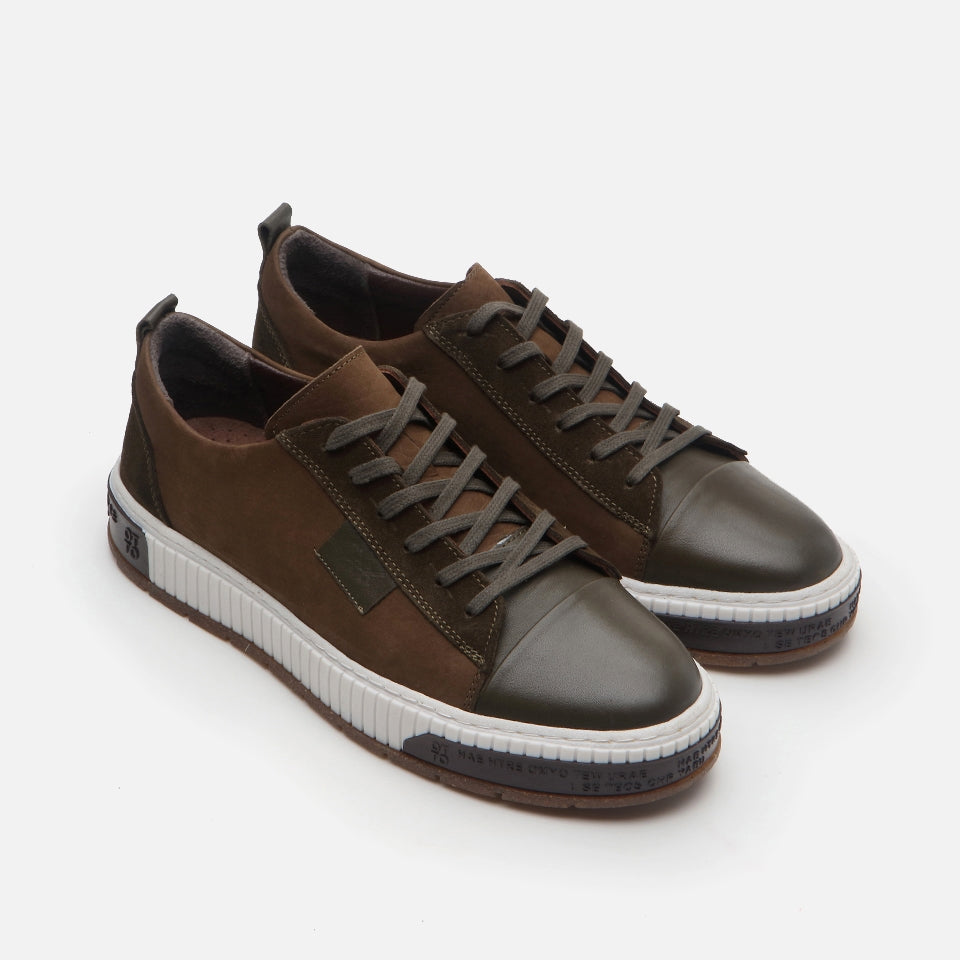 Best Genuine Leather Khaki Men's Casual Shoes