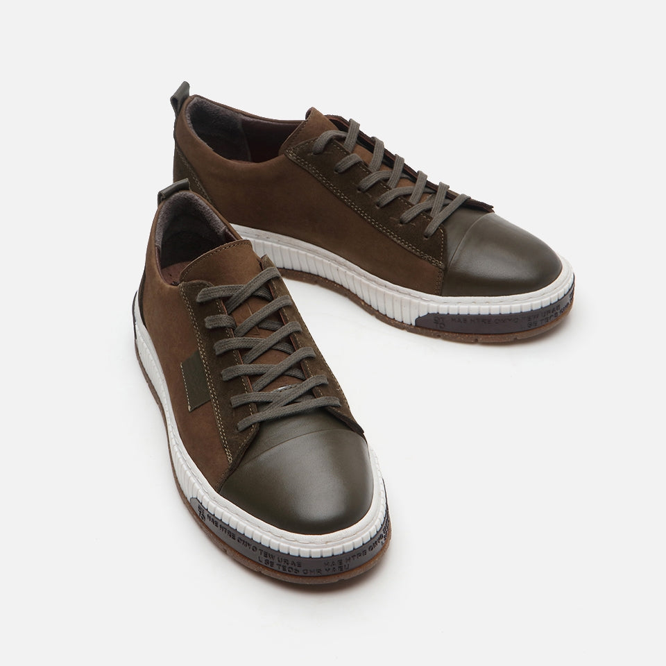 Best Genuine Leather Khaki Men's Casual Shoes