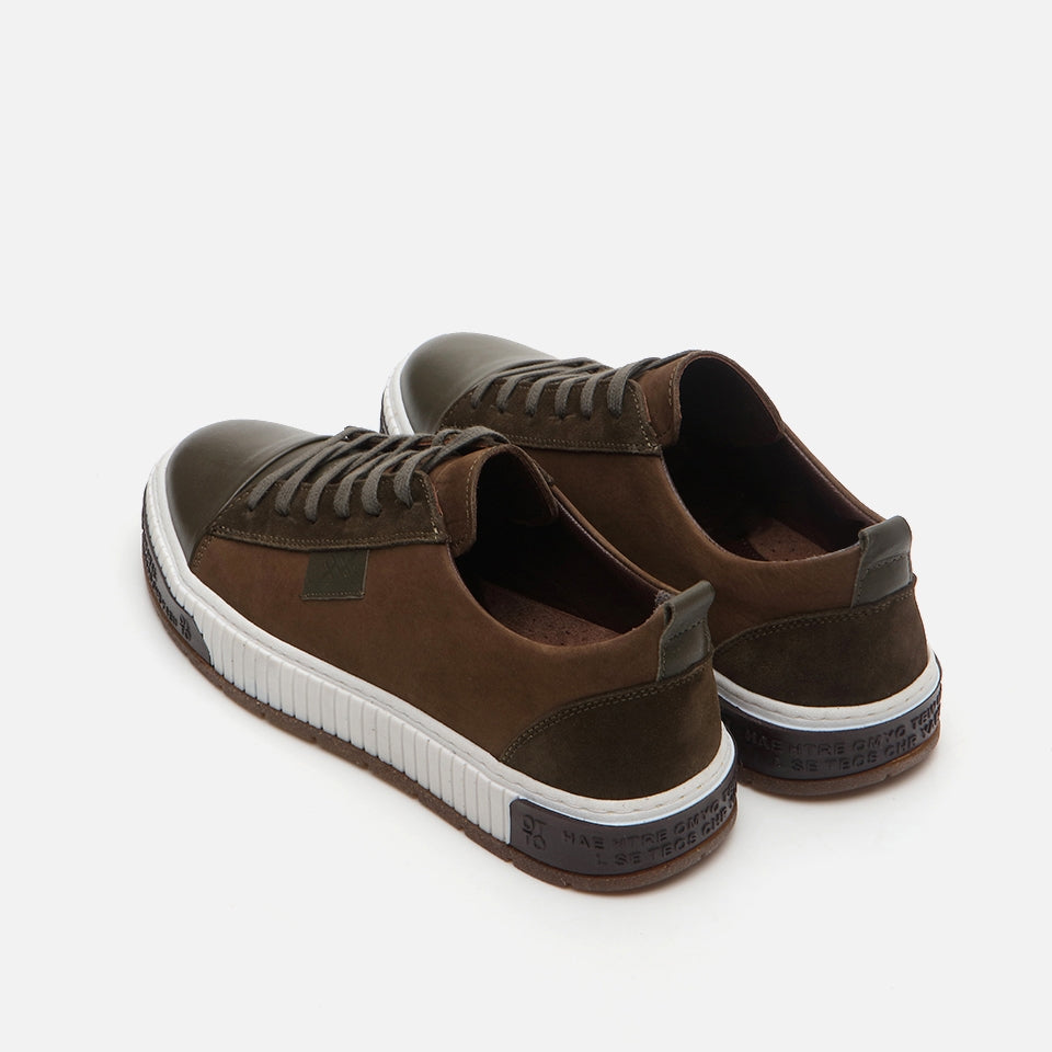 Best Genuine Leather Khaki Men's Casual Shoes