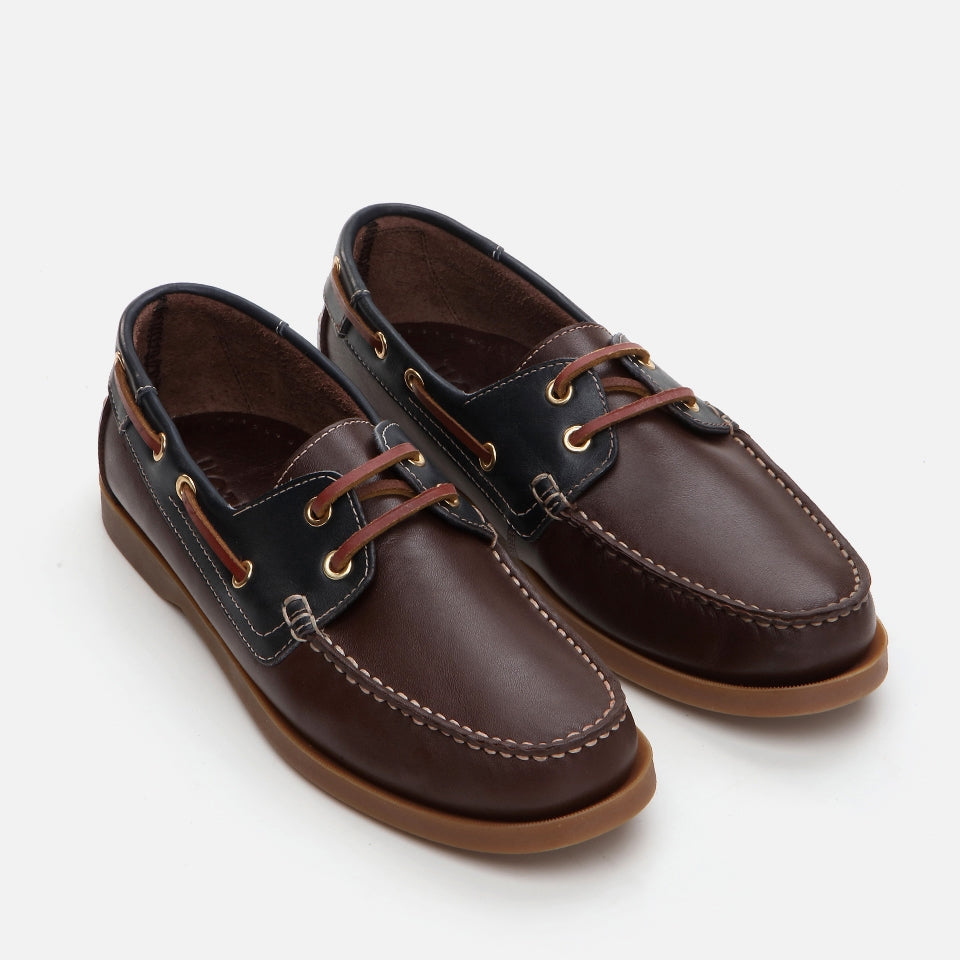 Men's Brown Leather Loafers - Genuine Leather