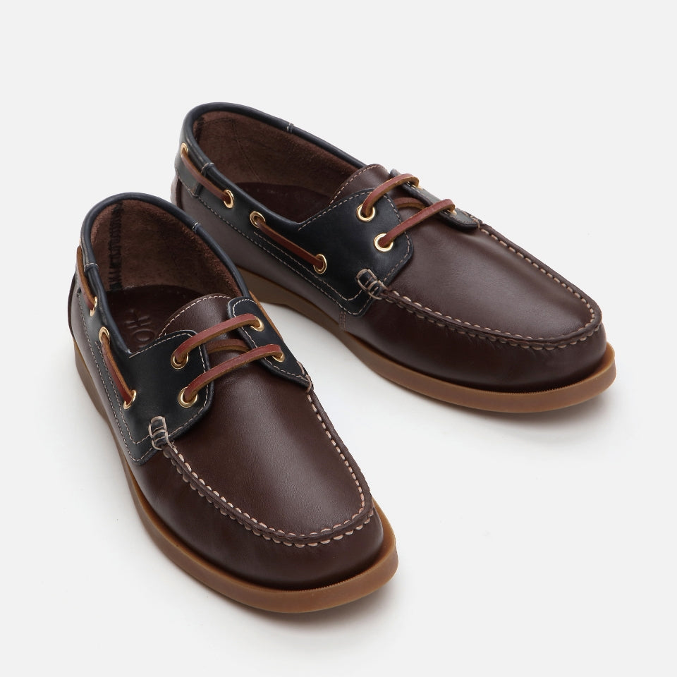 Men's Brown Leather Loafers - Genuine Leather