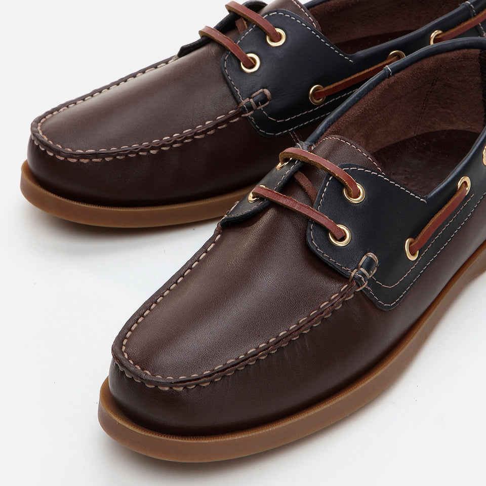 Men's Brown Leather Loafers - Genuine Leather
