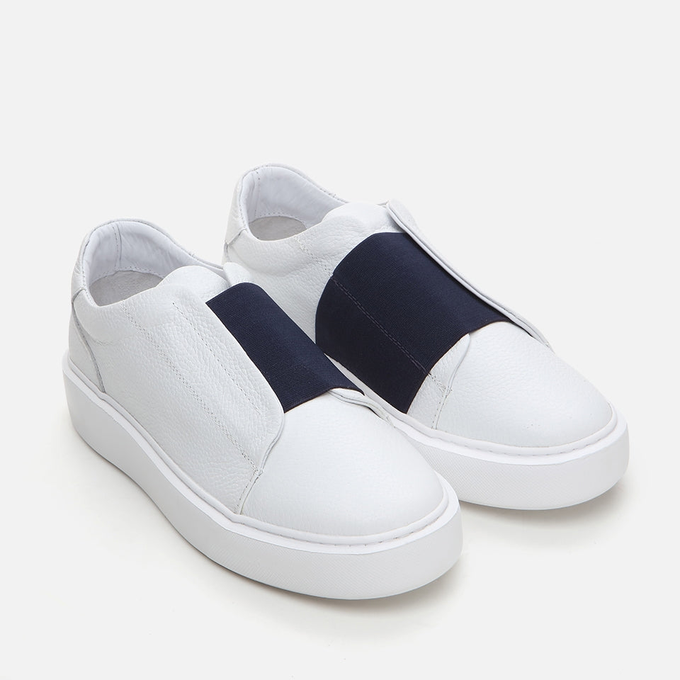 Genuine Leather White Men's Casual Shoes