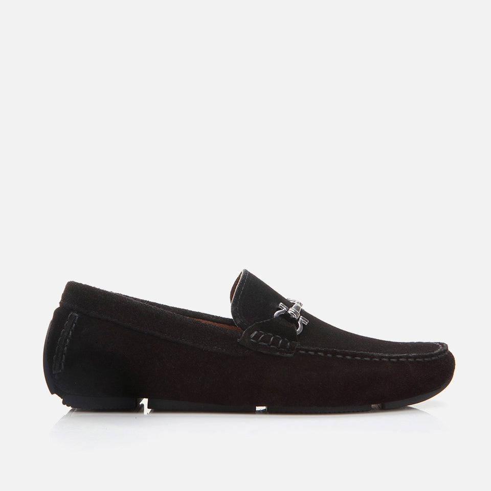 Genuine Leather Black Men's Loafer