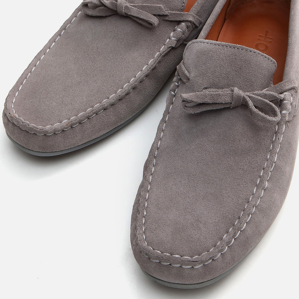 Genuine Leather Gray Men's Loafer
