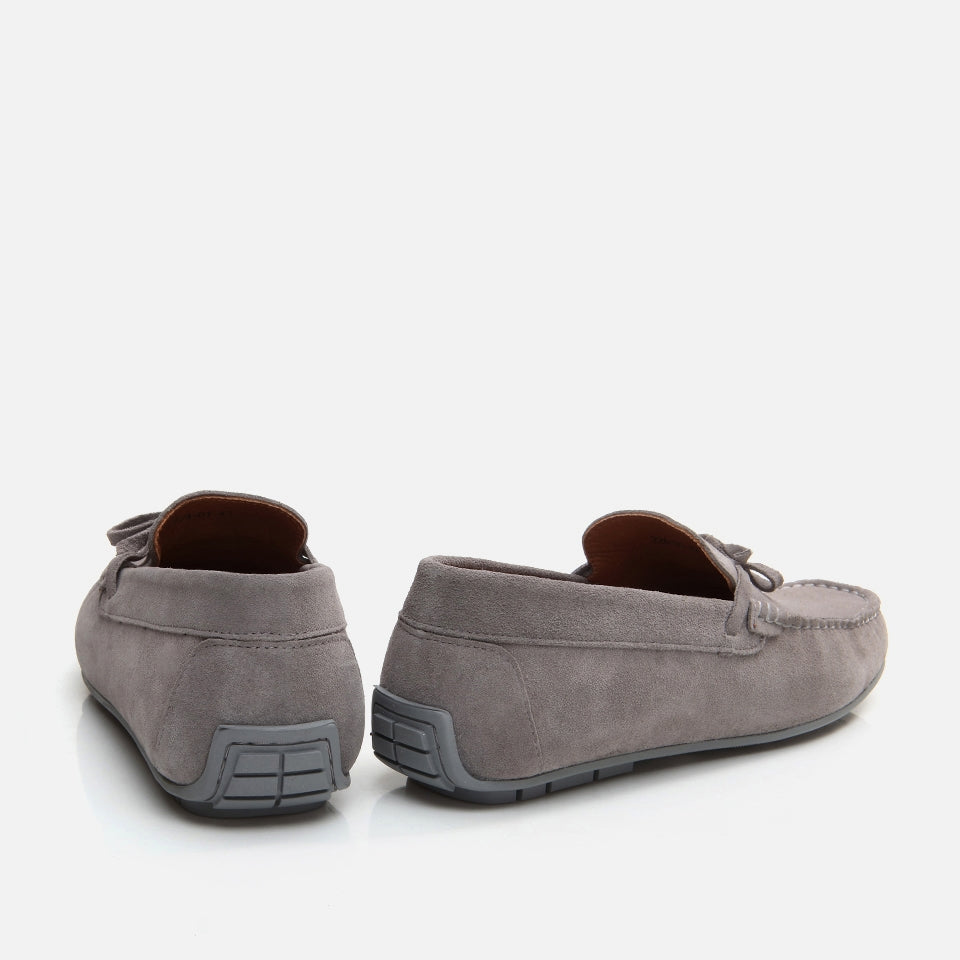 Genuine Leather Gray Men's Loafer